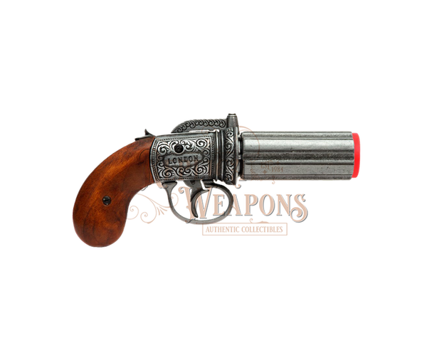 Buy 6 Barrel Pepperbox Revolver at $168.00 AUD Online – Replica Weapons ...